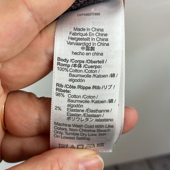 Madewell Tie-Dye Resourced Cotton Swing Sweatshirt Crewneck Small Grey - Picture 10 of 12